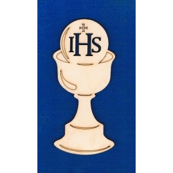 Kielich , Komunia ,IHS  10cm / SKLEJKA #3mm